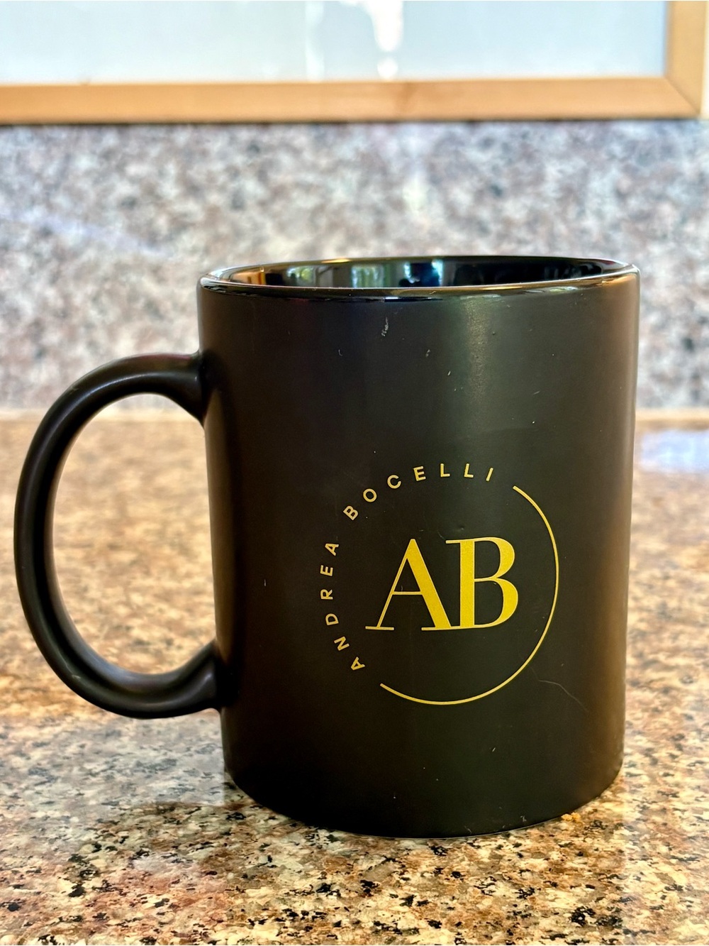 Black and Gold Ceramic Coffee Mug